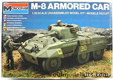 Monogram 1/35 M-8 Armored Car, 6402 plastic model kit